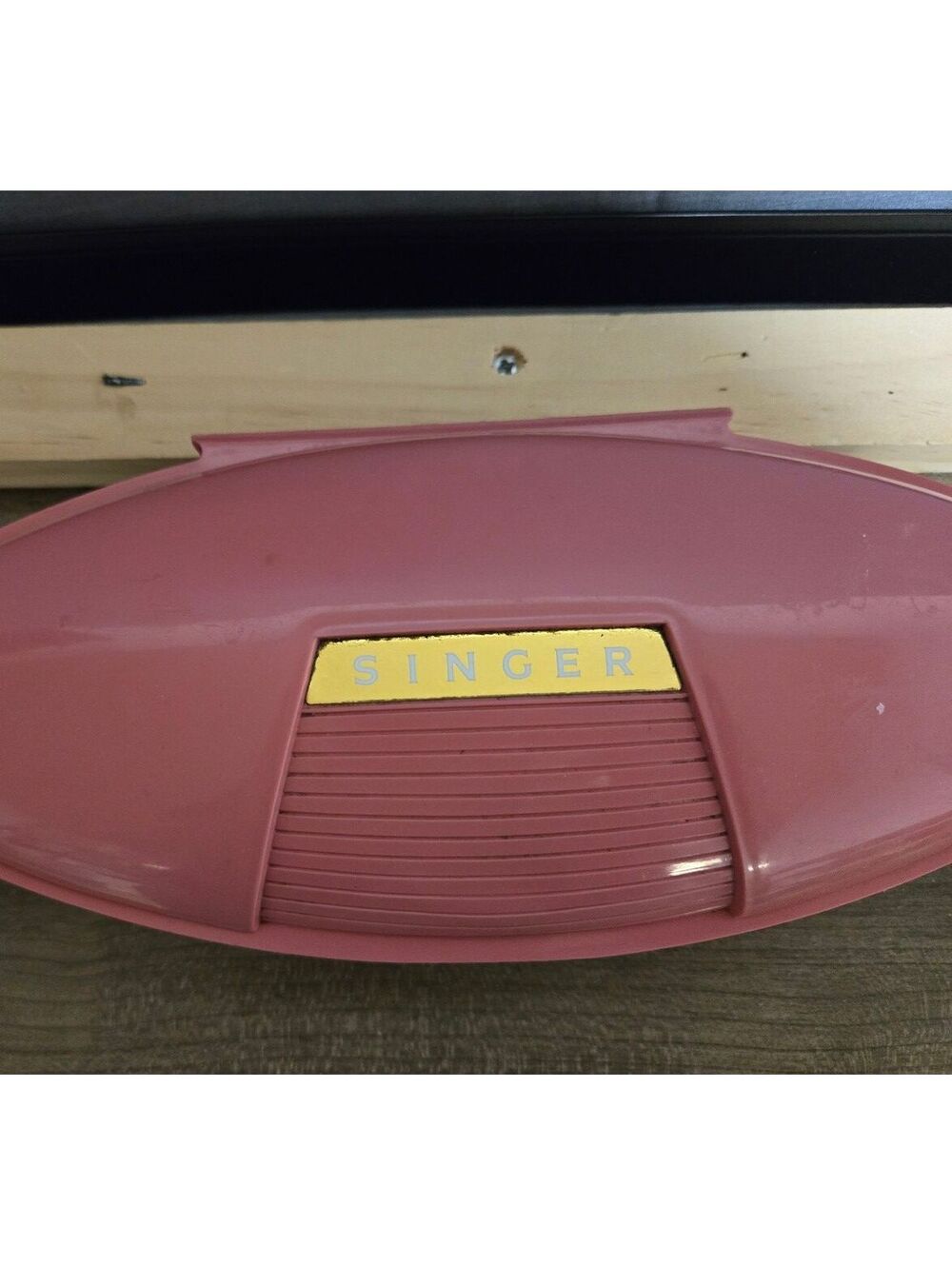 Vintage Singer Electric Buttonholer in Pink Case